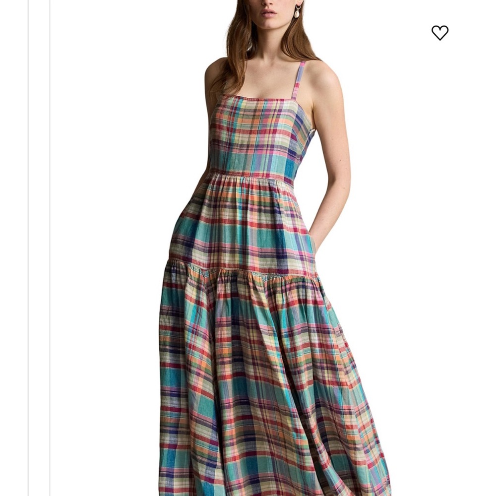 Polo Ralph Lauren Linen Madras Sundress 10